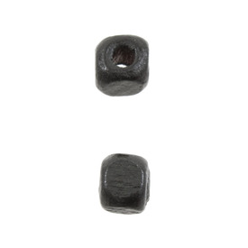 1110-2182-SAC - Bille de Bois Cube 5MM Noir 1 Sac  (App. 1200pcs) 1110-2182-SAC,montreal, quebec, canada, beads, wholesale