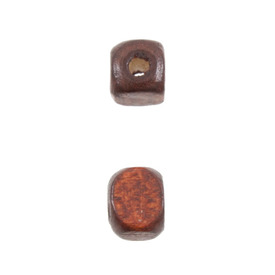 1110-2184-SAC - Wood Bead Cube 5MM Medium Brown 90gr 1110-2184-SAC,1110-21,montreal, quebec, canada, beads, wholesale