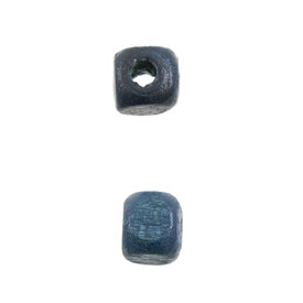 1110-2186-SAC - Bille de Bois Cube 5MM Bleu Royal 90gr 1110-2186-SAC,1110-21,montreal, quebec, canada, beads, wholesale