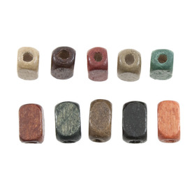 *1110-2218 - Wood Bead Rectangle 5X8MM Mix 1 Bag 90gr *1110-2218,Beads,Wood,Dyed,5X8MM,Bead,Wood,Wood,5X8MM,Square,Rectangle,Mix,Mix,China,1 Box,montreal, quebec, canada, beads, wholesale