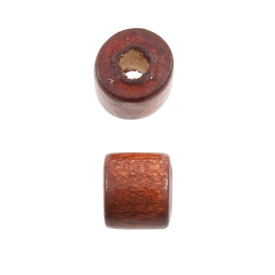 1110-2244-SAC - Wood Bead Cylinder 6MM Medium Brown 90gr 1110-2244-SAC,6mm brun,montreal, quebec, canada, beads, wholesale