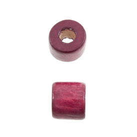1110-2256-SAC - Wood Bead Cylinder 6MM Prune 90gr 1110-2256-SAC,prune,montreal, quebec, canada, beads, wholesale