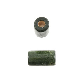*DB-1110-2268-BOX - Wood Bead Cylinder 6X10MM Green 90gr *DB-1110-2268-BOX,montreal, quebec, canada, beads, wholesale