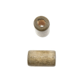 1110-2272-SAC - Bille de Bois Cylindre 6X10MM Kaki Pâle 90gr 1110-2272-SAC,Kaki,montreal, quebec, canada, beads, wholesale
