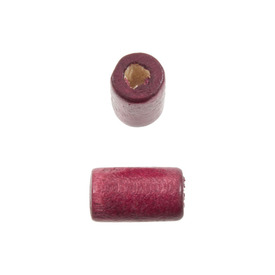 1110-2276-SAC - Bille de Bois Cylindre 6X10MM Prune 90gr 1110-2276-SAC,prune,montreal, quebec, canada, beads, wholesale