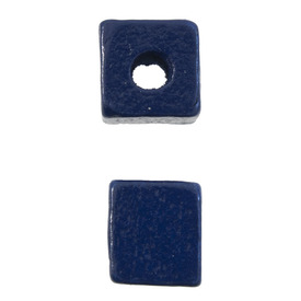 1110-2306-SAC - Wood Bead Cube 10MM Royal Blue 1 Box  (App. 195pcs) 1110-2306-SAC,Blue cube beads,montreal, quebec, canada, beads, wholesale
