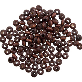 1110-2324-SAC - Wood Bead Disk 2X4MM Medium Brown 90gr 1110-2324-SAC,disk,montreal, quebec, canada, beads, wholesale
