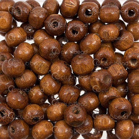 1110-240101-0804 - Wood Bead Round 8mm Midium Brown 1bag 100gr (app 544pcs) 1110-240101-0804,Beads,Wood,Painted,montreal, quebec, canada, beads, wholesale