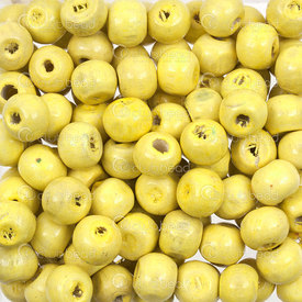1110-240101-0808 - Wood Bead Round 8mm yellow 1bag 100gr (app 544pcs) 1110-240101-0808,Beads,Wood,Painted,montreal, quebec, canada, beads, wholesale
