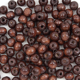 1110-240101-1006 - Wood Bead Round 10MM dark brown 1bag 100gr (app 325pcs) 1110-240101-1006,montreal, quebec, canada, beads, wholesale