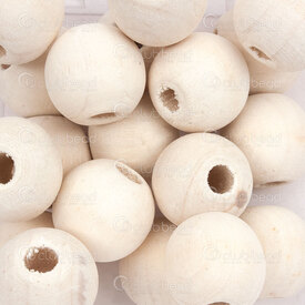1110-240101-18N2 - Bille Bois Erable Rond 17x18mm Naturel Mat Non Traite Trou 5mm 1 Sac 100gr (approx. 70pcs) 1110-240101-18N2,Billes,Bois,Peint,montreal, quebec, canada, beads, wholesale