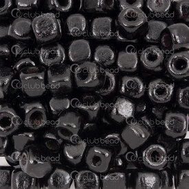 1110-240102-0802 - Wood Bead Cube 8x8mm Black Dyed 2mm Hole 100g app. 400pcs 1110-240102-0802,2 holes,Natural,Cube,8X8MM,Bead,Natural,Wood,8X8MM,Square,Cube,Black,Black,Dyed,2mm Hole,montreal, quebec, canada, beads, wholesale