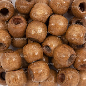 1110-240107-1208 - Wood Bead Barrel 12x11mm Medium Brown Dyed 5mm Hole 90g app. 150pcs 1110-240107-1208,Beads,Wood,Dyed,Bead,Natural,Wood,12X11MM,Round,Barrel,Brown,Medium Brown,Dyed,5mm Hole,China,montreal, quebec, canada, beads, wholesale