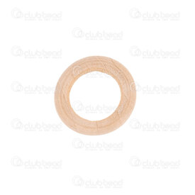1110-240116-20 - Wood Bead Donut Round 20x5mm Natural Matte 10mm inner hole 40pcs 1110-240116-20,Beads,Wood,Unvarnished,montreal, quebec, canada, beads, wholesale