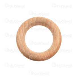 1110-240116-40B - Wood Bead Donut Round 40x8mm Natural Beech Wood 23mm inner hole 5pcs 1110-240116-40B,Beads,Wood,Unvarnished,montreal, quebec, canada, beads, wholesale