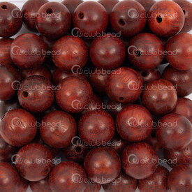 1110-241001-1002 - Bois Bille Rond Santal Rouge 10mm 1sac 95gr (approx.200pcs) 1110-241001-1002,Tissage,montreal, quebec, canada, beads, wholesale