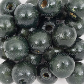 1110-2528-DK - Wood Bead Round 16MM Dark Green 90gr 1110-2528-DK,Beads,Wood,Dyed,montreal, quebec, canada, beads, wholesale