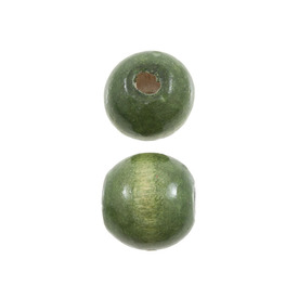 1110-2528-SAC - Wood Bead Round 16MM Green 90gr 1110-2528-SAC,bille 16mm,montreal, quebec, canada, beads, wholesale