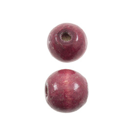 *1110-2536-BAG - Wood Bead Round 16MM Prune 90gr *1110-2536-BAG,Beads,Wood,Dyed,16MM,Bead,Wood,Wood,16MM,Round,Round,Mauve,Prune,China,1 Bag,montreal, quebec, canada, beads, wholesale