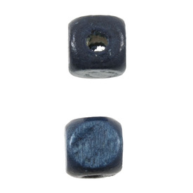 1110-2546-SAC - Wood Bead Cube 8MM Royal Blue 90gr 1110-2546-SAC,Blue cube beads,montreal, quebec, canada, beads, wholesale