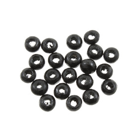 *1110-2602-BOX - Wood Bead Round 2.5MM Black 1 Box  (App. 2500pcs) *1110-2602-BOX,montreal, quebec, canada, beads, wholesale