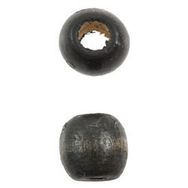 1110-2722-SAC - Wood Bead Barrel 15-16mm Black 90gr 1110-2722-SAC,Bille de Bois Baril,montreal, quebec, canada, beads, wholesale