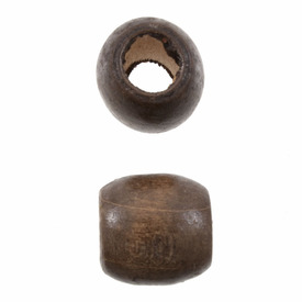 *1110-2744-BAG - Wood Bead Barrel 16MM Medium Brown Hole 7mm Bag  (App. 60pcs) *1110-2744-BAG,Beads,Wood,16MM,Bead,Wood,Wood,16MM,Cylinder,Barrel,Brown,Brown,Medium,China,1 Bag,montreal, quebec, canada, beads, wholesale