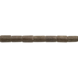1110-6005-02 - Wood Bead Graywood Cylinder 2.5X5MM 16'' String Philippines 1110-6005-02,montreal, quebec, canada, beads, wholesale