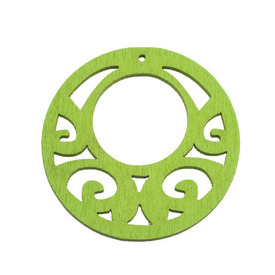 *DB-1110-8002-08 - Wood Pendant Round Fancy 50MM Green 10pcs *DB-1110-8002-08,Pendants,50MM,10pcs,Pendant,Wood,Wood,50MM,Round,Round,Fancy,Green,Green,China,Dollar Bead,montreal, quebec, canada, beads, wholesale