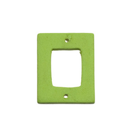 *DB-1110-8006-08 - Wood Bead Rectangle Donut 24X30MM Green Top Side Hole 10pcs *DB-1110-8006-08,Beads,Wood,Painted,24X30MM,Bead,Wood,Wood,24X30MM,Rectangle,Donut,Green,Green,Top Side Hole,China,montreal, quebec, canada, beads, wholesale