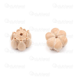 1110-9152 - Boxwood Bead 12X20mm lotus flower 2mm hole 1pc 1110-9152,Beads,Wood,montreal, quebec, canada, beads, wholesale
