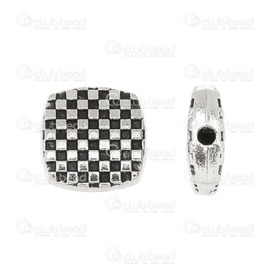 1111-0190-OXWH - Metal Bead Square Checkerboard 10x10mm Antique Nickel 30pcs 1111-0190-OXWH,Beads,Metal,25pcs,Bead,Metal,Metal,10x10mm,Square,Square,Checkerboard,Antique Nickel,China,25pcs,montreal, quebec, canada, beads, wholesale