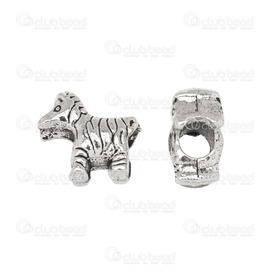 1111-0194-WH - Metal Bead Zebra 13x12x7mm Antique Nickel 4mm Hole 20pcs 1111-0194-WH,Fr,20pcs,Bead,Metal,Metal,13x12x7mm,Free Form,Zebra,Antique Nickel,4mm Hole,China,20pcs,montreal, quebec, canada, beads, wholesale