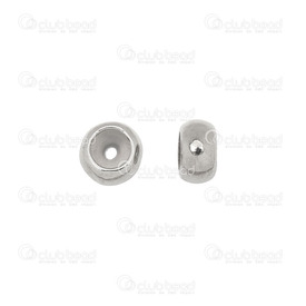 1111-0271-6MM - Metal Bead With Silicone Stopper Ring Donut Spacer 6x3.5mm Nickel 1mm Hole 10pcs 1111-0271-6MM,Beads,Stoppers,Bead,With Silicone Stopper Ring,Metal,Metal,6x3.5mm,Round,Donut,Spacer,Grey,Nickel,1mm Hole,China,montreal, quebec, canada, beads, wholesale
