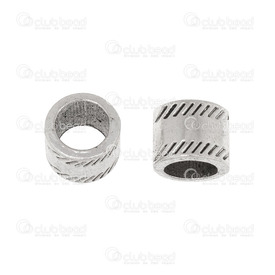 1111-0274 - Metal Bead European Style Cylinder 8x10mm Grey 7mm Hole 20pcs 1111-0274,European style,Bead,European Style,Metal,Metal,8X10MM,Cylinder,Cylinder,Grey,Grey,7mm Hole,China,20pcs,montreal, quebec, canada, beads, wholesale