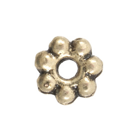 1111-0306-OXBR - Metal Bead Spacer Daisy 6MM Antique Brass Lead Free, Nickel Free 100pcs 1111-0306-OXBR,Findings,Spacers,6mm,Bead,Spacer,Metal,Metal,6mm,Flower,Daisy,Brass,Antique,Lead Free, Nickel Free,China,montreal, quebec, canada, beads, wholesale