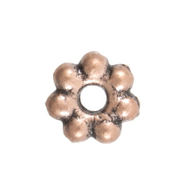1111-0306-OXCO - Metal Bead Spacer Daisy 6MM Antique Copper Lead Free, Nickel Free 100pcs 1111-0306-OXCO,Beads,100pcs,6mm,Bead,Spacer,Metal,Metal,6mm,Flower,Daisy,Brown,Copper,Antique,Lead Free, Nickel Free,montreal, quebec, canada, beads, wholesale