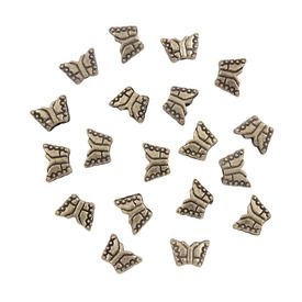 1111-03112-OXBR - Metal Bead Butterfly 6X3MM Antique Brass 100pcs 1111-03112-OXBR,Beads,Metal,Brass,6X3MM,Bead,Metal,Metal,6X3MM,Butterfly,Brass,Antique,China,100pcs,montreal, quebec, canada, beads, wholesale