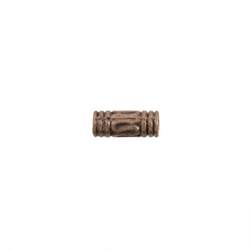 1111-0358-OXCO - Metal Bead Tube Fancy 8.5X3MM Antique Copper 100pcs 1111-0358-OXCO,Beads,Metal,Brass,Tube,Bead,Metal,Metal,8.5X3MM,Cylinder,Tube,Fancy,Brown,Copper,Antique,montreal, quebec, canada, beads, wholesale