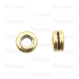 1111-0442-GL - Metal Bead Spacer Round With Gap in Middle 6X3MM Antique Gold 3mm Hole 100pcs 1111-0442-GL,Findings,Spacers,Beads,6X3MM,Bead,Spacer,Metal,Metal,6X3MM,Round,Round,With Gap in Middle,Yellow,Antique Gold,montreal, quebec, canada, beads, wholesale