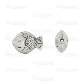 1111-0476 - Bille de Métal Poisson 8x11mm Nickel Antique 50pcs 1111-0476,50pcs,Bille,Métal,Métal,8X11MM,Poisson,Antique Nickel,50pcs,montreal, quebec, canada, beads, wholesale