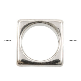 1111-0800-WH - Metal Bead Ring Square Round Center 10MM Nickel With Hole 50pcs 1111-0800-WH,Beads,10mm,Metal,Bead,Ring,Metal,Metal,10mm,Square,Square Round Center,Grey,Nickel,With Hole,China,montreal, quebec, canada, beads, wholesale
