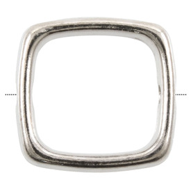 1111-0808-WH - Metal Bead Ring Square Rounded Corners 14MM Nickel With Hole 25pcs 1111-0808-WH,25pcs,Metal,Bead,Ring,Metal,Metal,14MM,Square,Square Rounded Corners,Grey,Nickel,With Hole,China,25pcs,montreal, quebec, canada, beads, wholesale