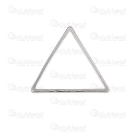 1111-0822-SL - Metal Ring Flat Triangle 17x20mm Silver Wire size 1mm 50pcs 1111-0822-SL,Silver,Metal,Ring,Triangle,Flat,17X20MM,Grey,Silver,Metal,Wire Size 1mm,50pcs,China,montreal, quebec, canada, beads, wholesale