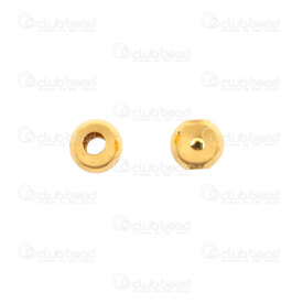 1111-1101-04 - Solid Brass Bead Round Hollow 4x3.5mm Natural 1.5mm Hole 100pcs 1111-1101-04,Beads,Metal,Others,100pcs,Bead,Metal,Solid Brass,4x3.5mm,Round,Round,Hollow,Yellow,Natural,1.5mm hole,montreal, quebec, canada, beads, wholesale