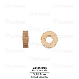 1111-1102-0306 - Solid Brass Bead Spacer Washer 6x2mm Natural With Lines 2.5mm Hole 50pcs 1111-1102-0306,Beads,Metal,Brass,Bead,Spacer,Metal,Solid Brass,6X2MM,Round,Washer,Yellow,Natural,With Lines,2.5mm Hole,montreal, quebec, canada, beads, wholesale