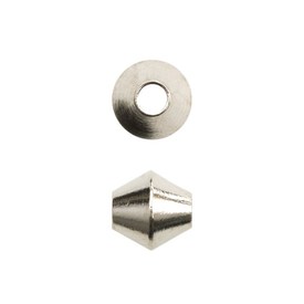 *1111-1132 - Metal Bead Brass Base Bicone 6MM Nickel Nickel Free 50pcs *1111-1132,montreal, quebec, canada, beads, wholesale