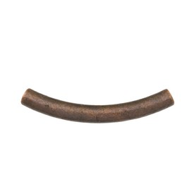 1111-1140-OXCO - Metal Bead Brass Base Tube Curved 15MM Antique Copper Nickel Free 100pcs 1111-1140-OXCO,montreal, quebec, canada, beads, wholesale