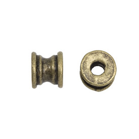 1111-1306-OXBR - Metal Bead Bamboo Fancy 7MM Antique Brass 50pcs 1111-1306-OXBR,montreal, quebec, canada, beads, wholesale