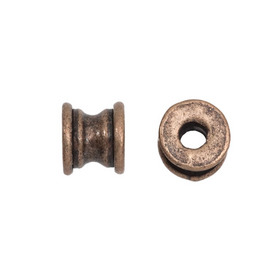 1111-1306-OXCO - Metal Bead Bamboo Fancy 7MM Antique Copper 50pcs 1111-1306-OXCO,montreal, quebec, canada, beads, wholesale